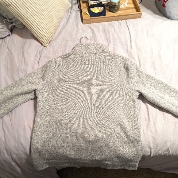 Quarter button banana Republic pullover stone gray - Picture 2 of 3